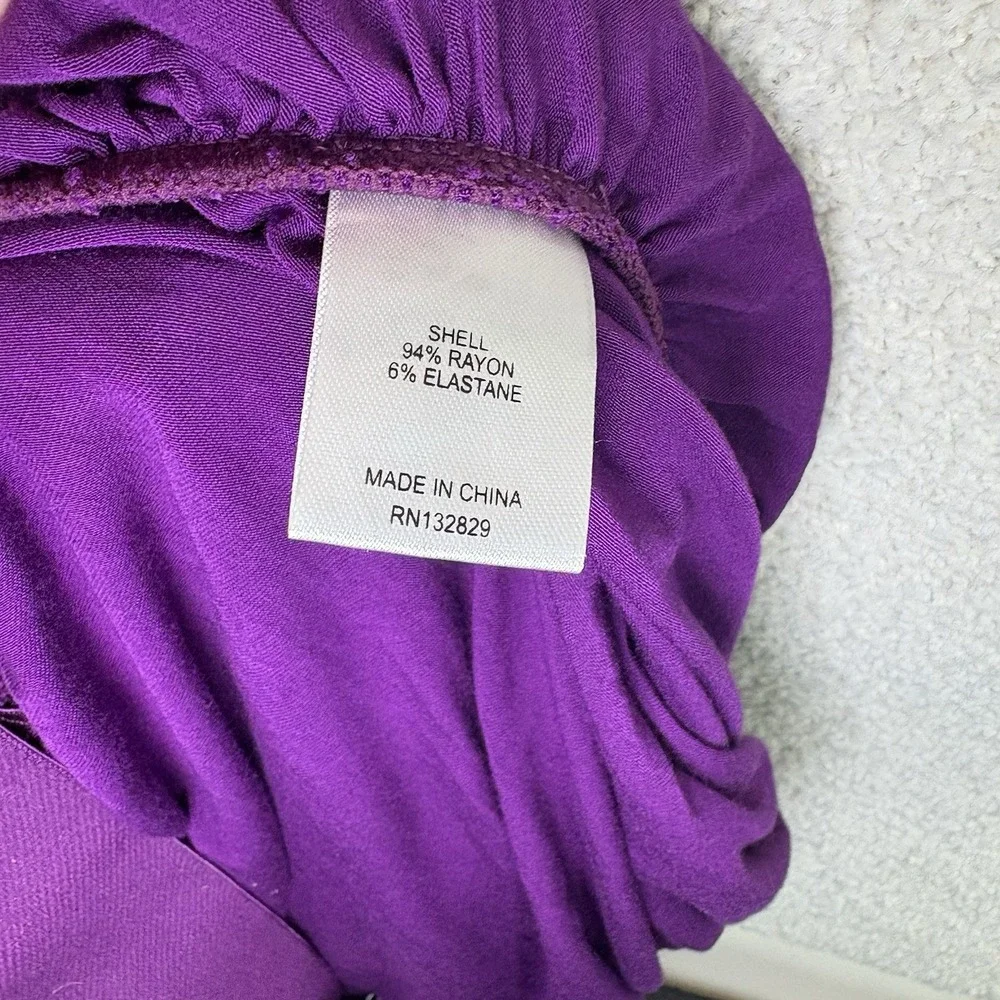 L'Academie Strapless Ruched Midi Dress in Purple‎ Size Women's Size Small - Picture 4 of 6